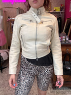Leren jas / maat S/XS / vintage