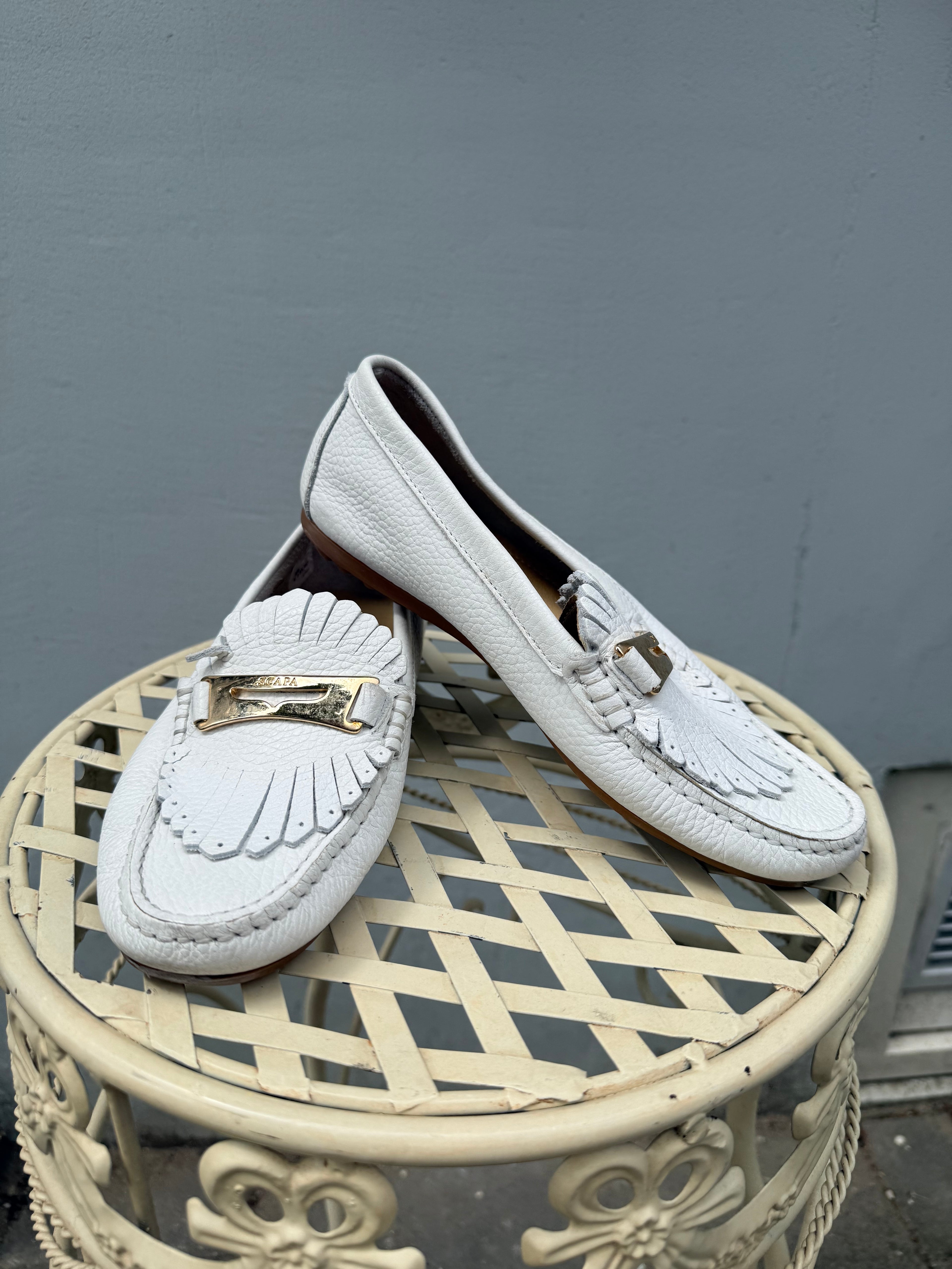 Scapa leren loafers maat 36
