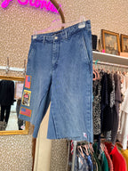 Upcycled Jorts met patches maat L / EU size 42