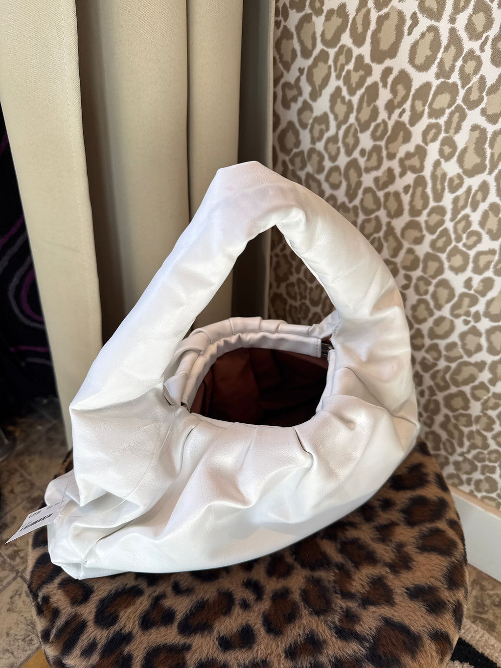 Faux leather tas
