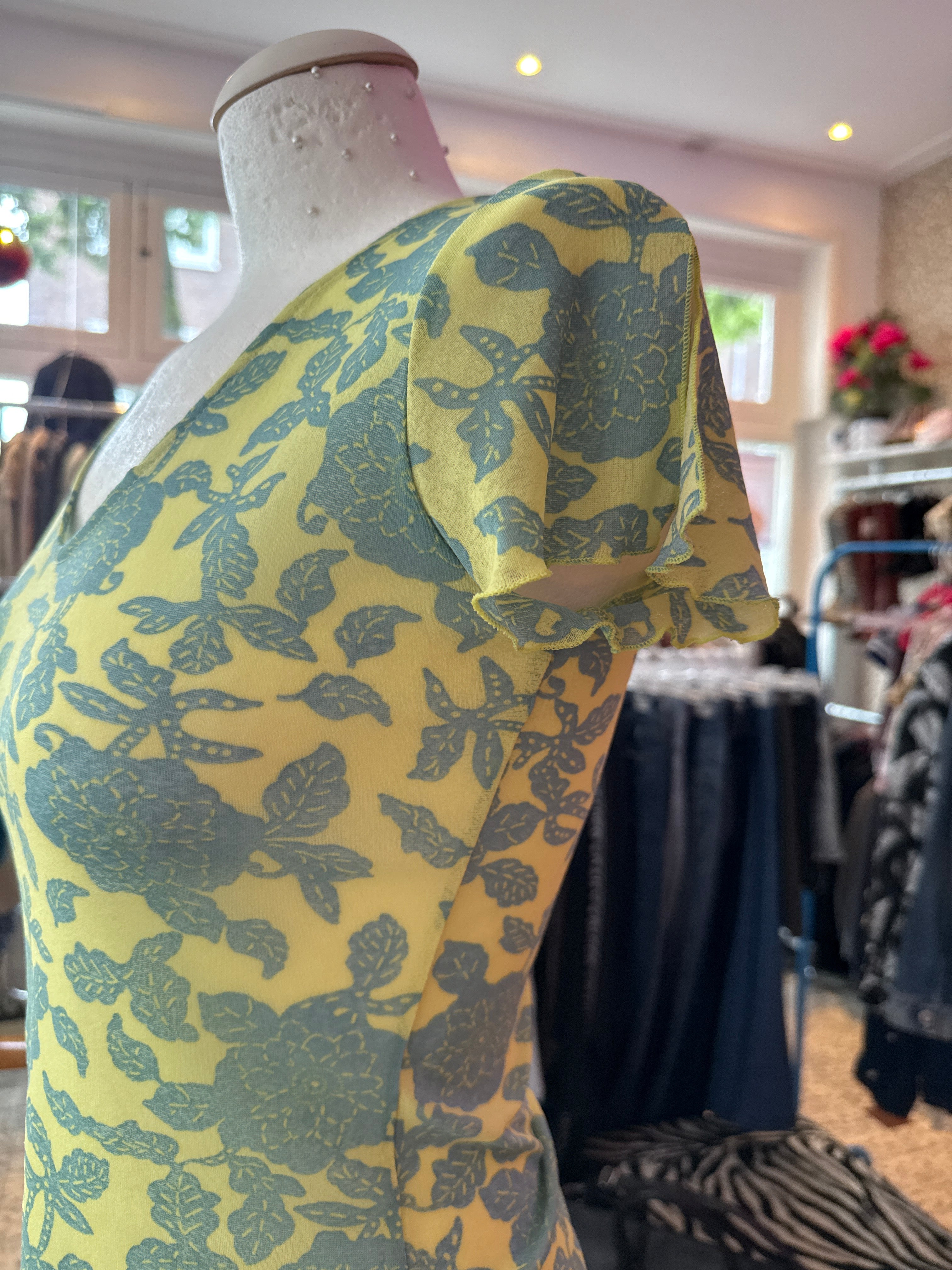 Vintage shirt (doorschijnend) maat M