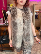 Bershka gilet / faux furr / afgeprijsd, want beschadigd