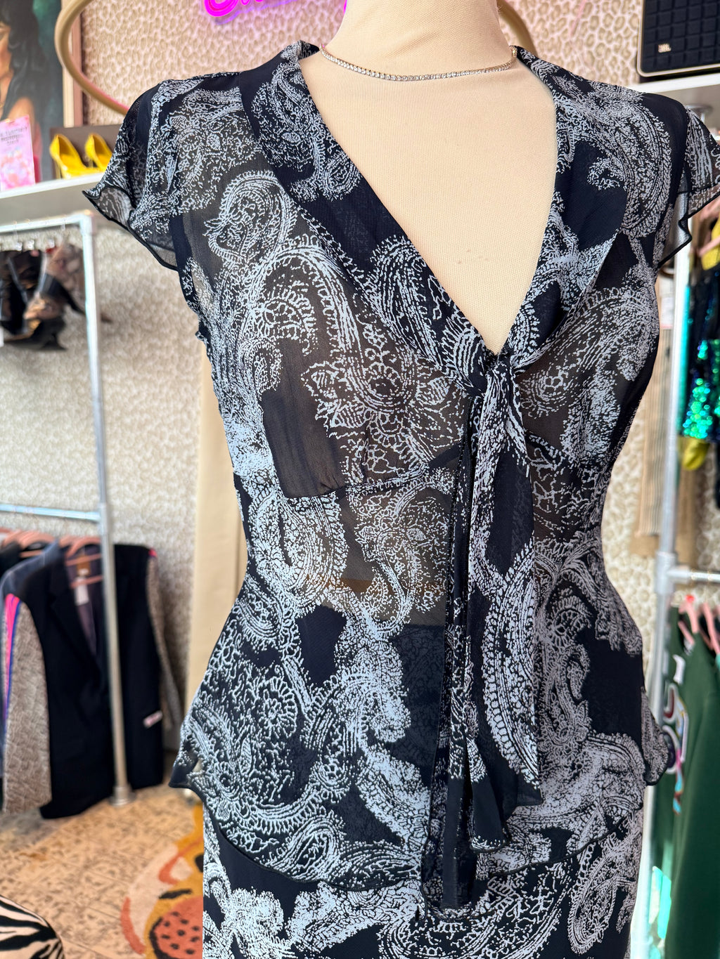 Vintage top en rok - set - maat S