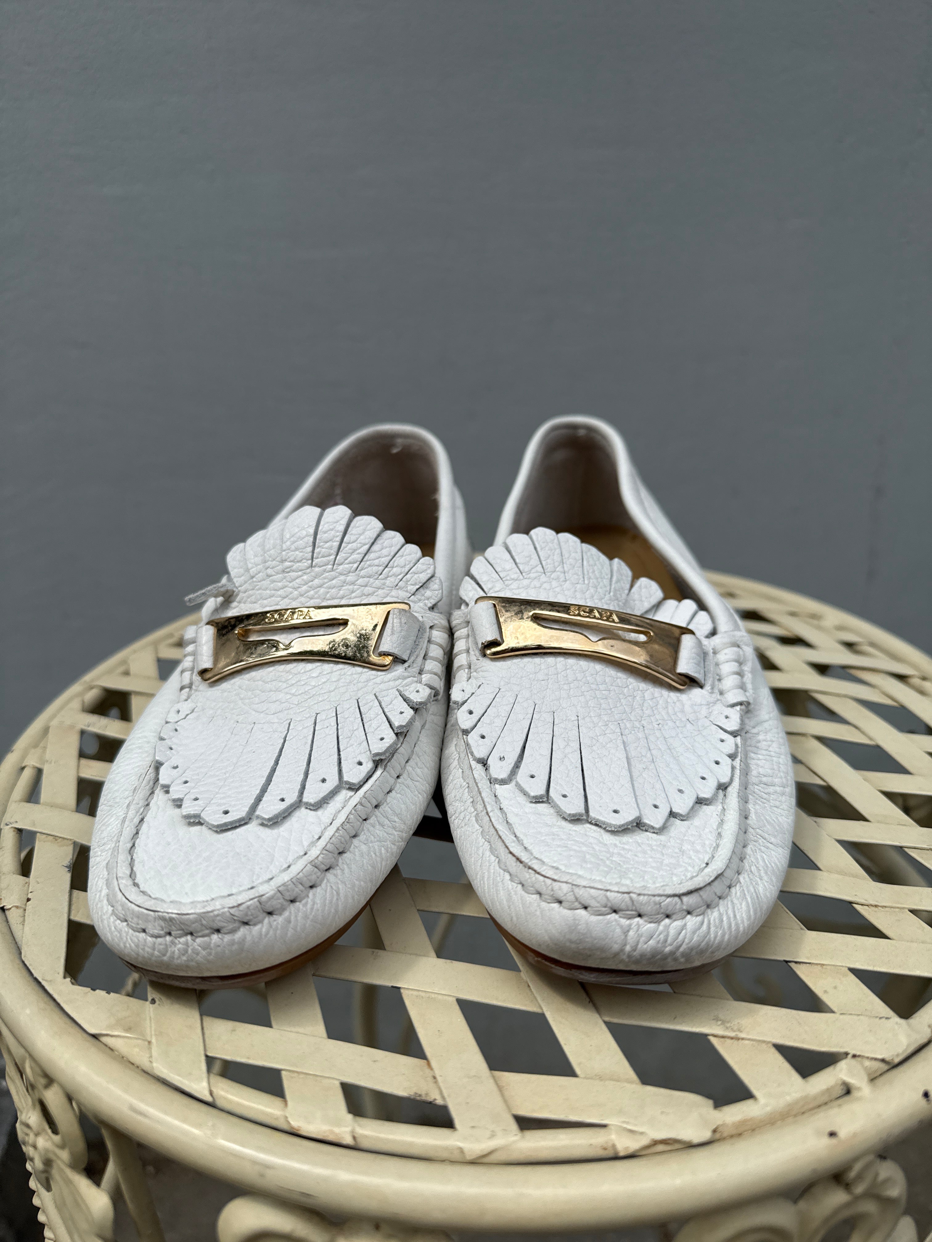 Scapa leren loafers maat 36