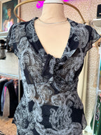Vintage top en rok - set - maat S