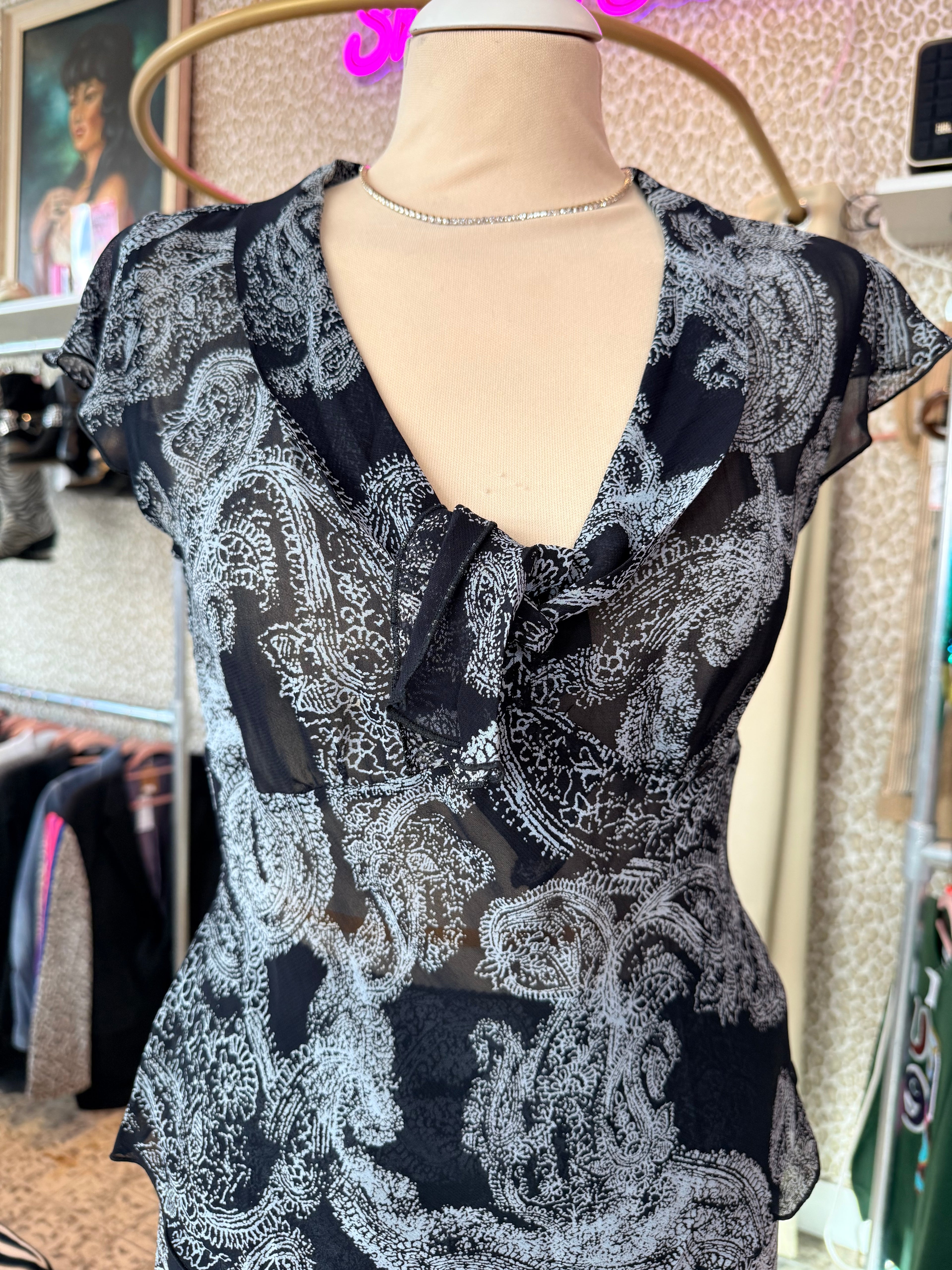 Vintage top en rok - set - maat S
