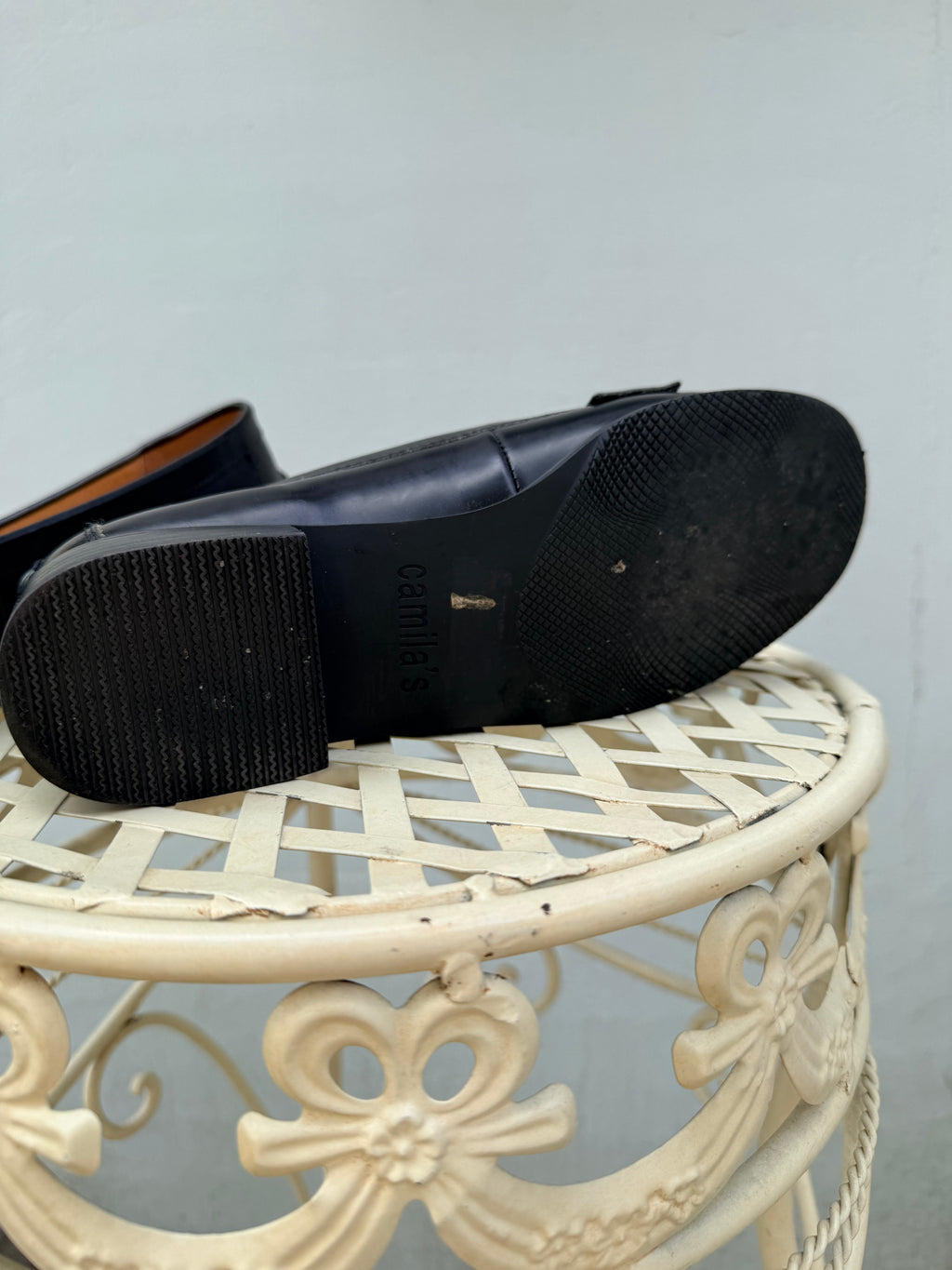 Camila’s leren loafers maat 38