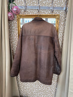 Vintage jas leer maat XL