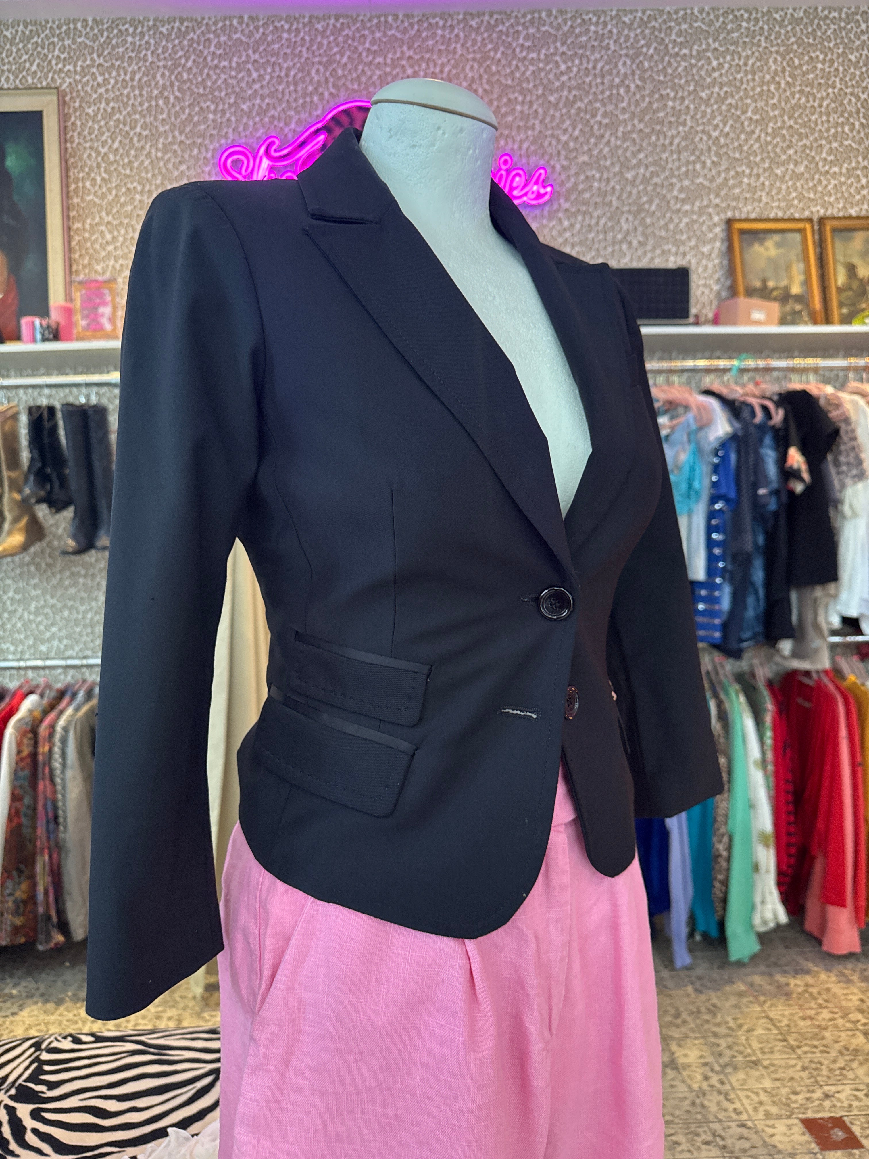 Vintage Elisabetta Franchi blazer / driekwarts mouw / IT size : 42 / EU size XS/S