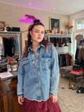 MANGO denim overhemd/jacket maat M