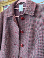 Wollen jas vintage maat M/L