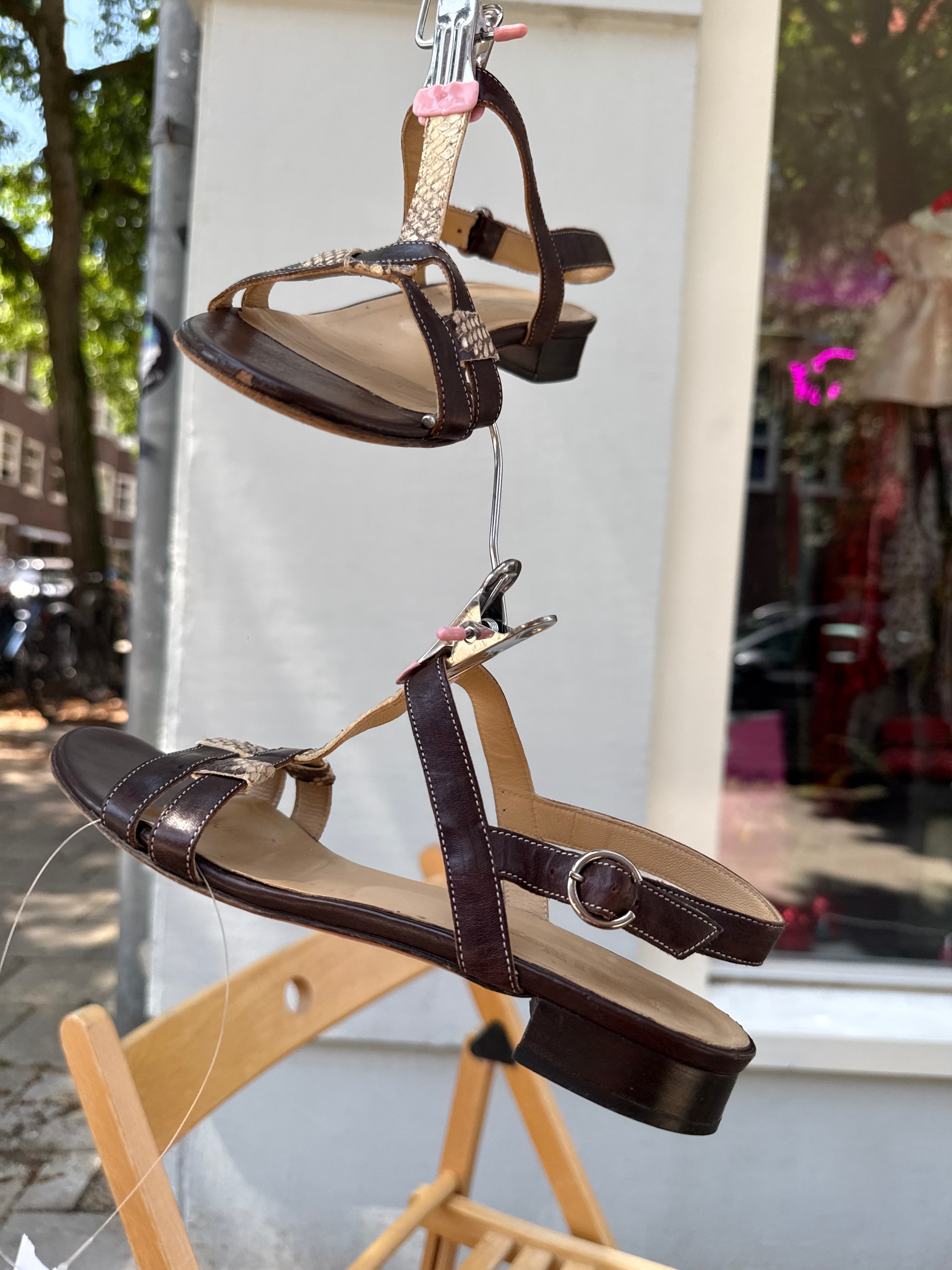 Paul Noyen leren sandalen maat 37