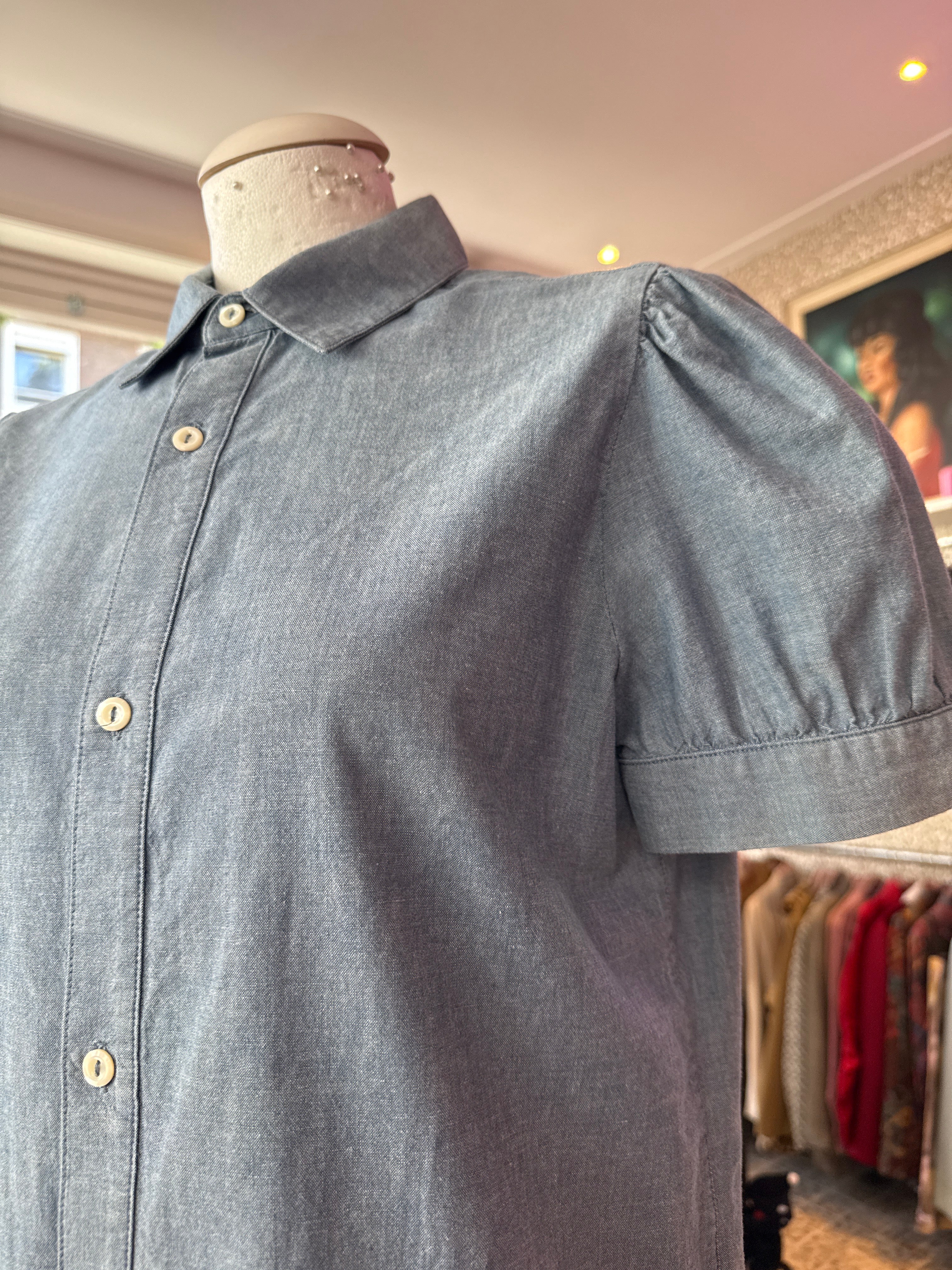 A.P.C blouse denim maat M