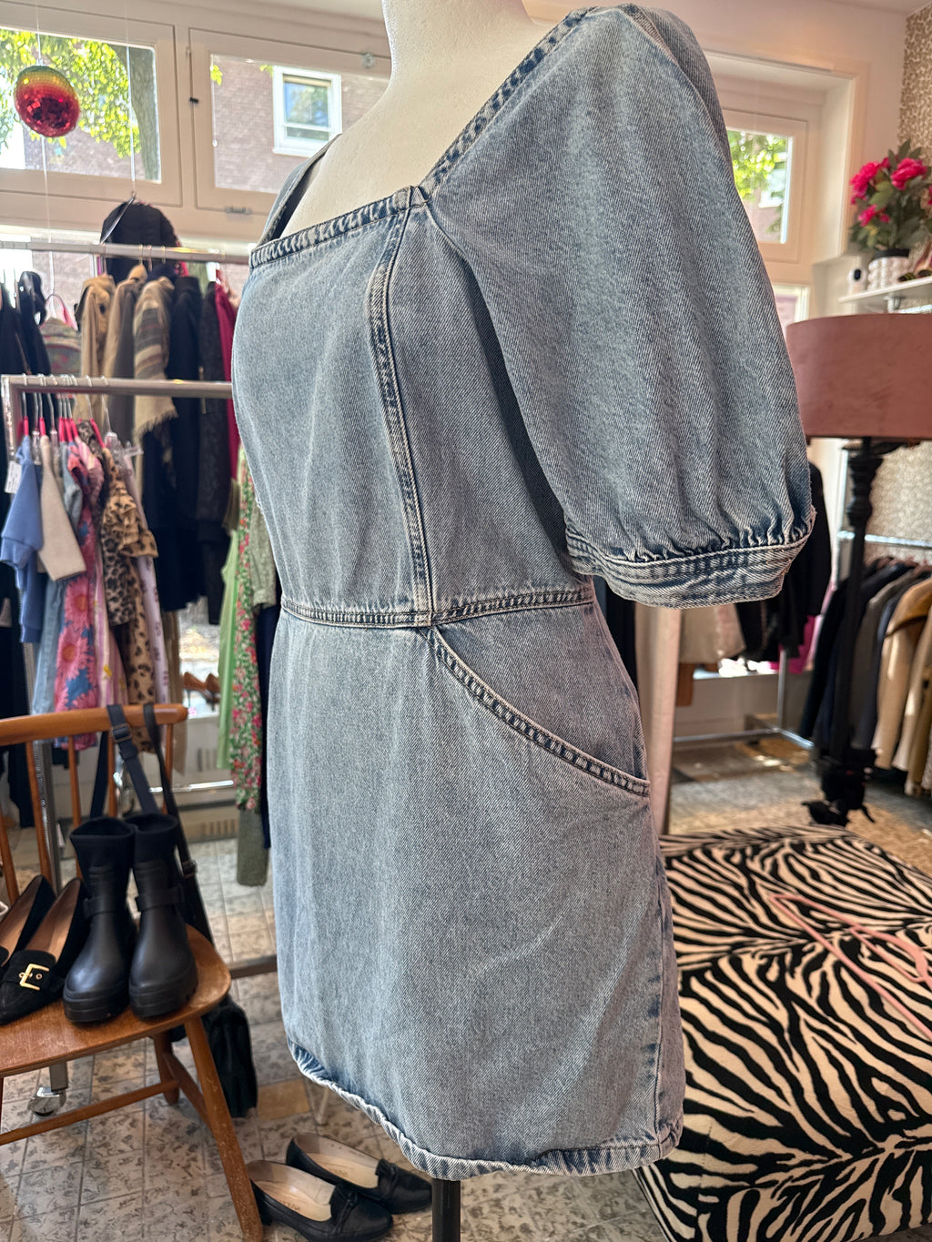 MANGO jurk denim maat L