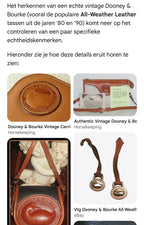 Dooney & Bourke vintage leather tas