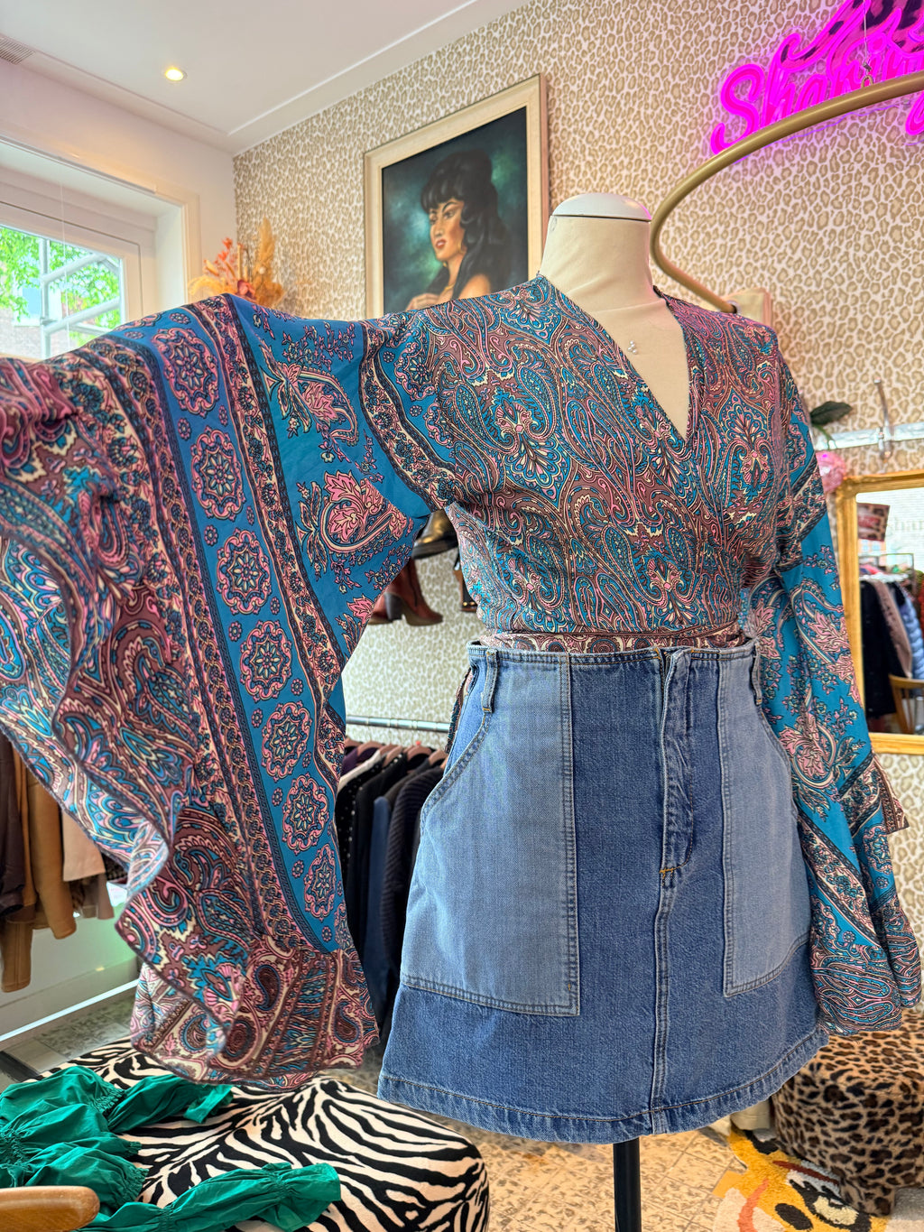 100% zijde top - one size