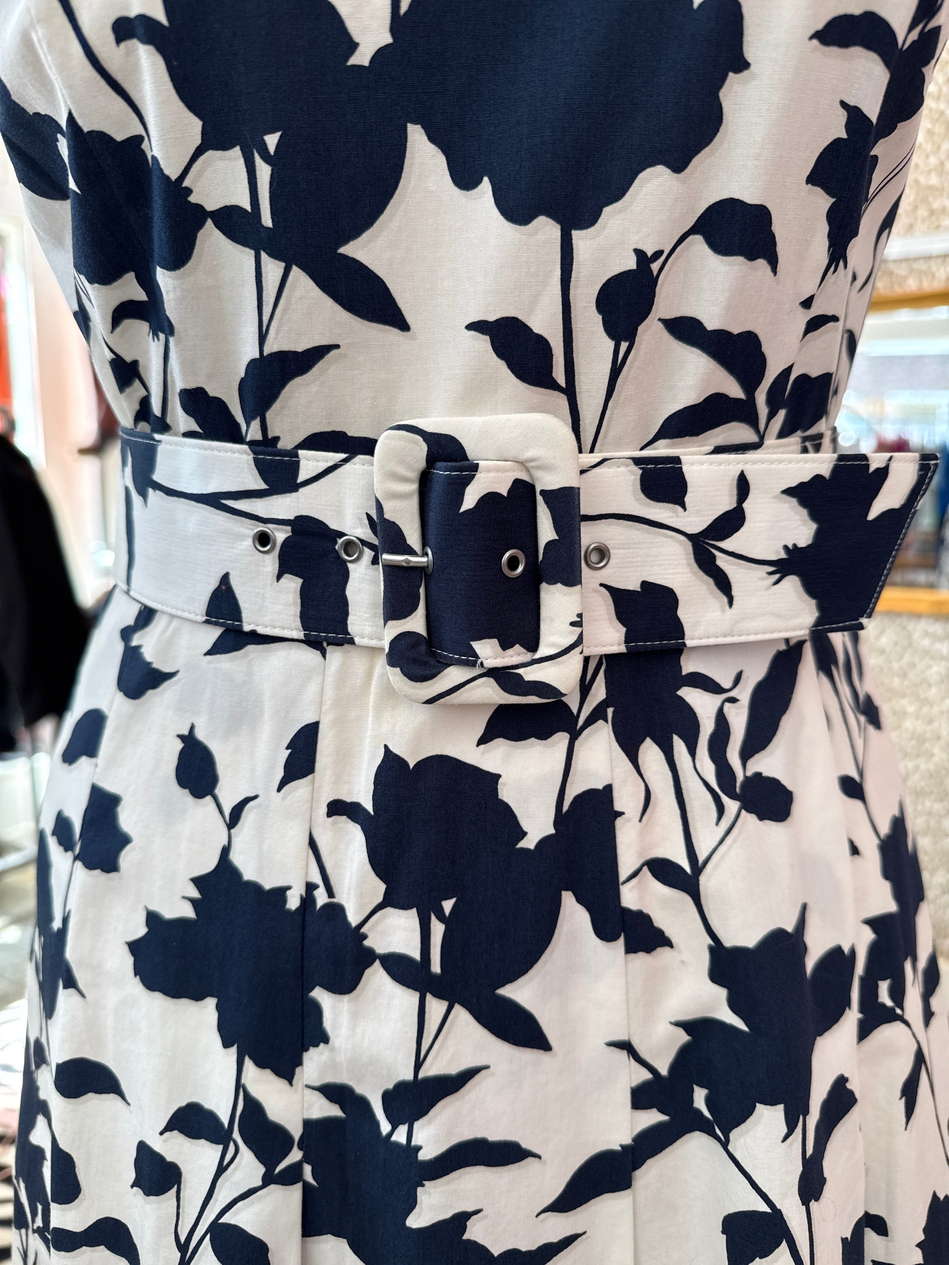 Vintage jurk met riem maat S