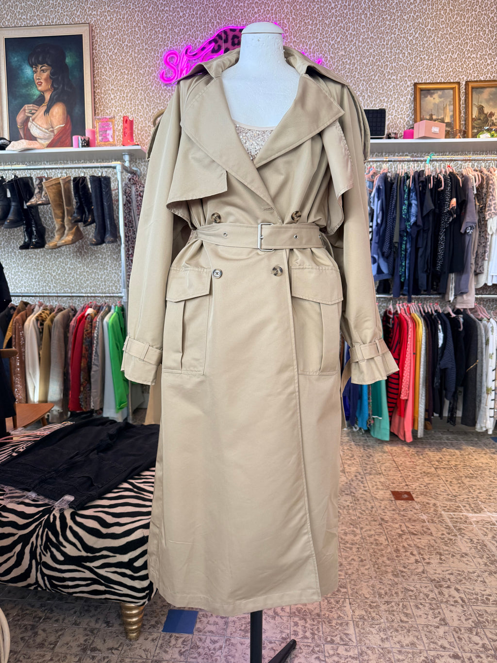 Shoeby trenchcoat / nieuw met prijskaartje / one size