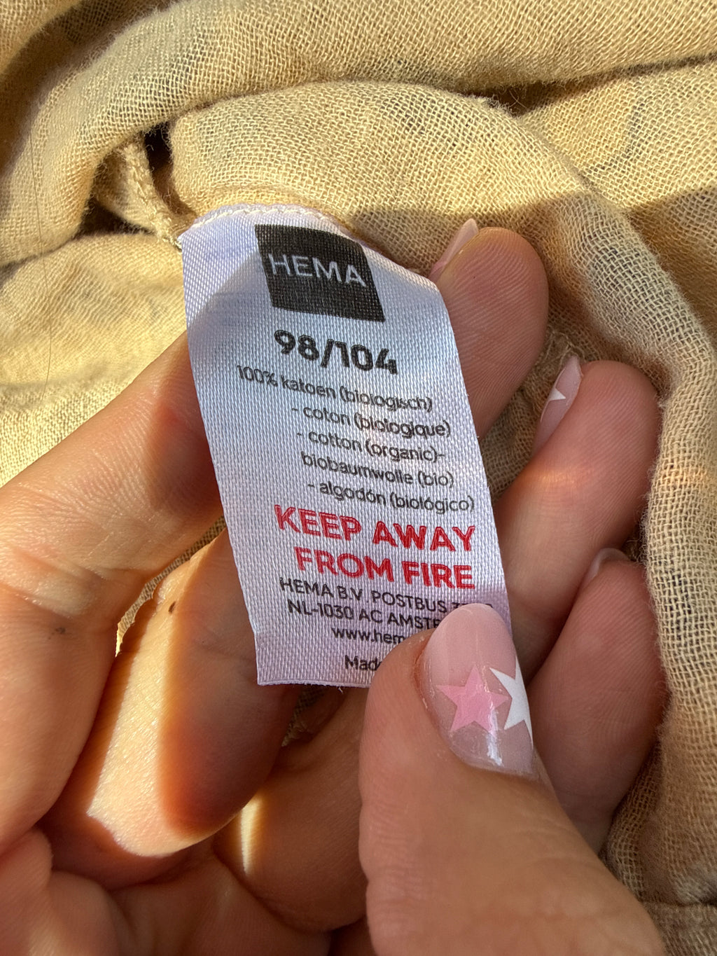 HEMA jurkje maat 98/104 3-4-5 jaar