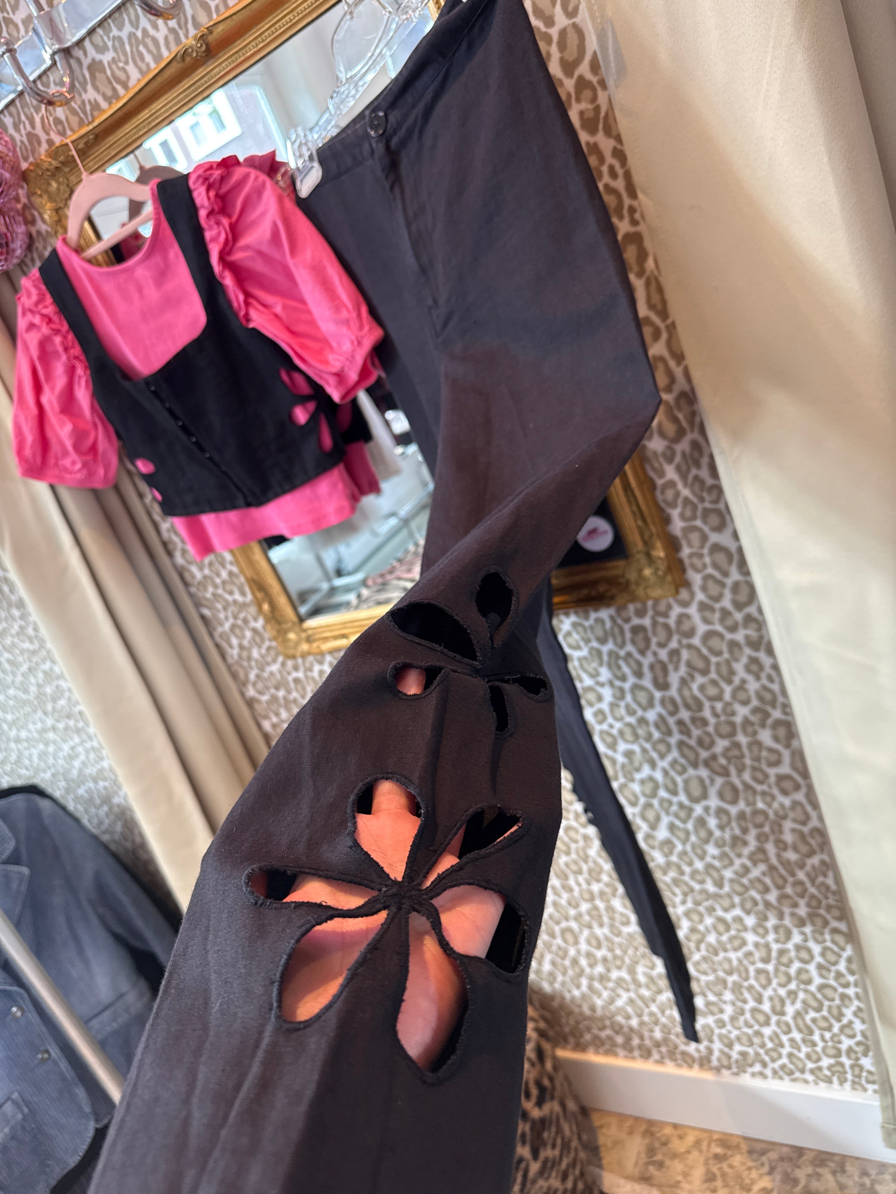 Les Coyotes de Paris set - broek + top 10 jaar (roze top niet inbegrepen)