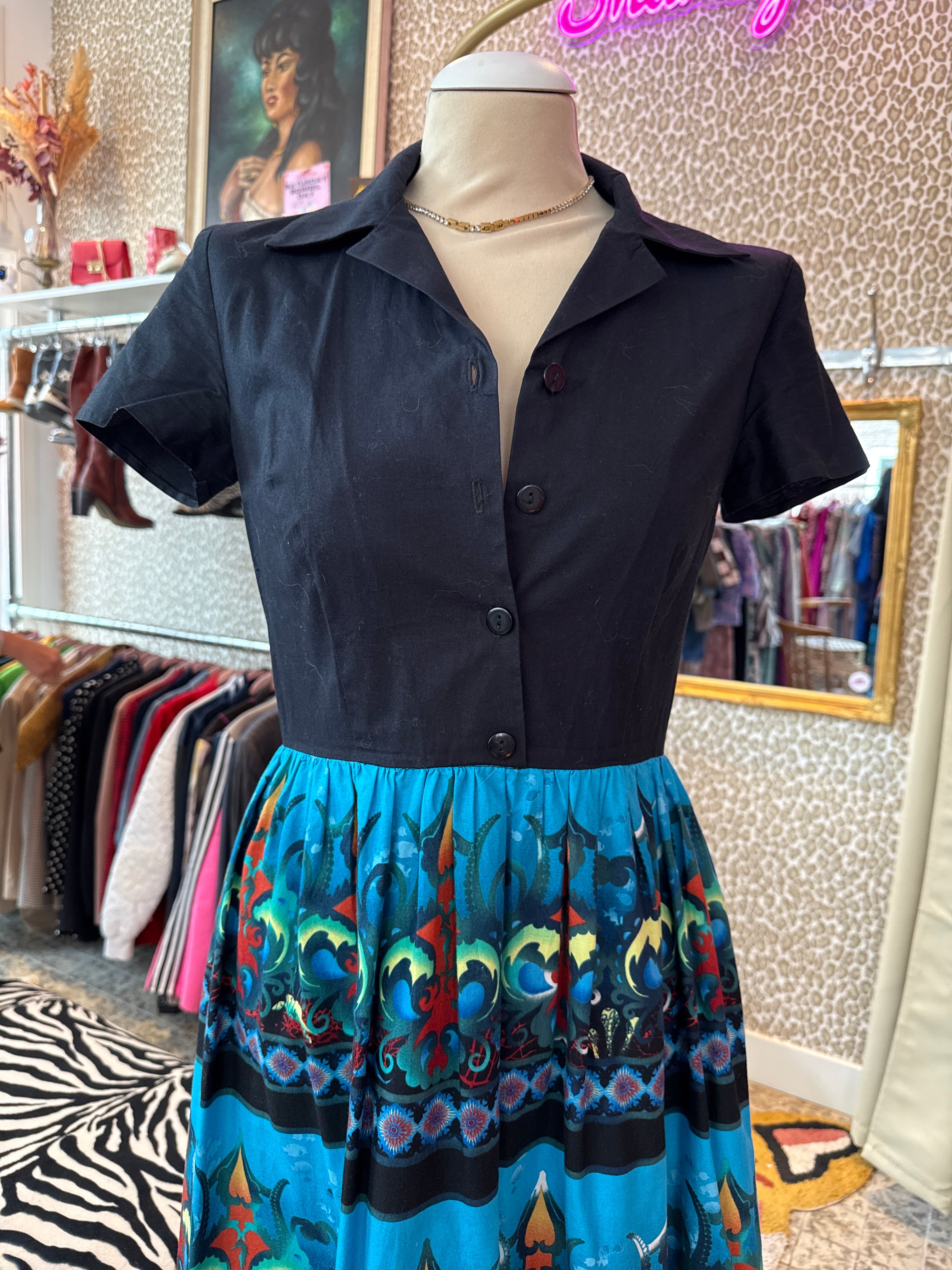 Vintage jurk maat S