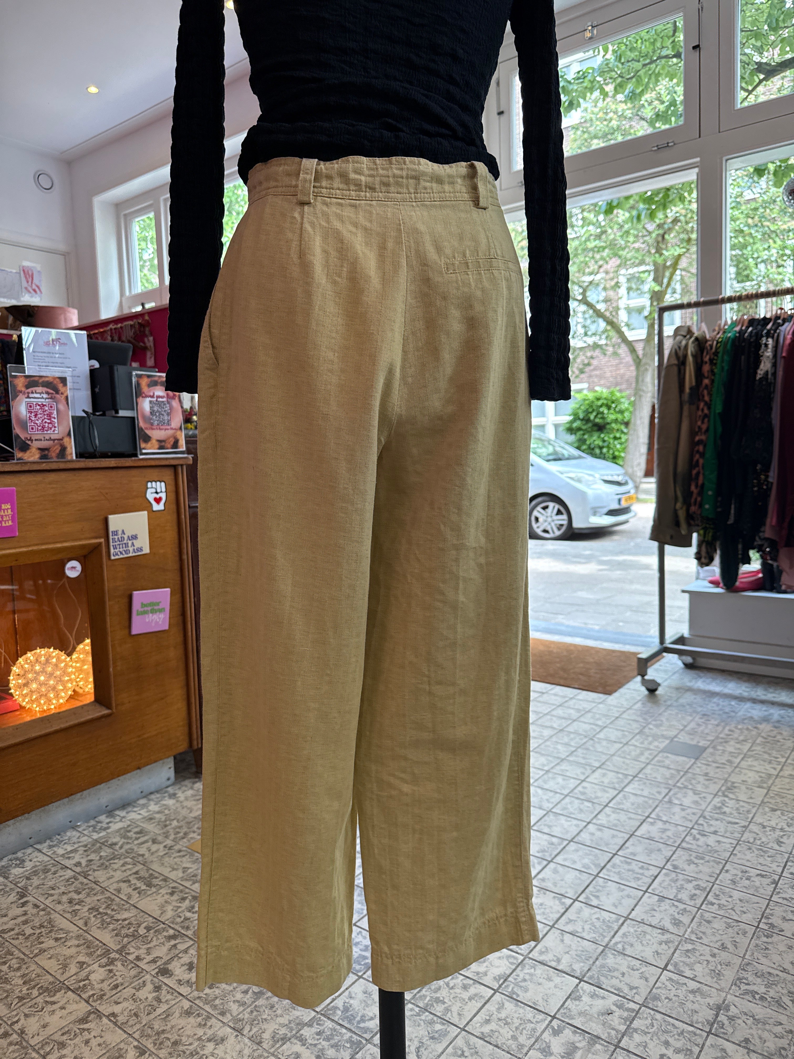 Linnen & Katoenen broek maat L