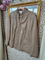 Vintage jas leer maat XL