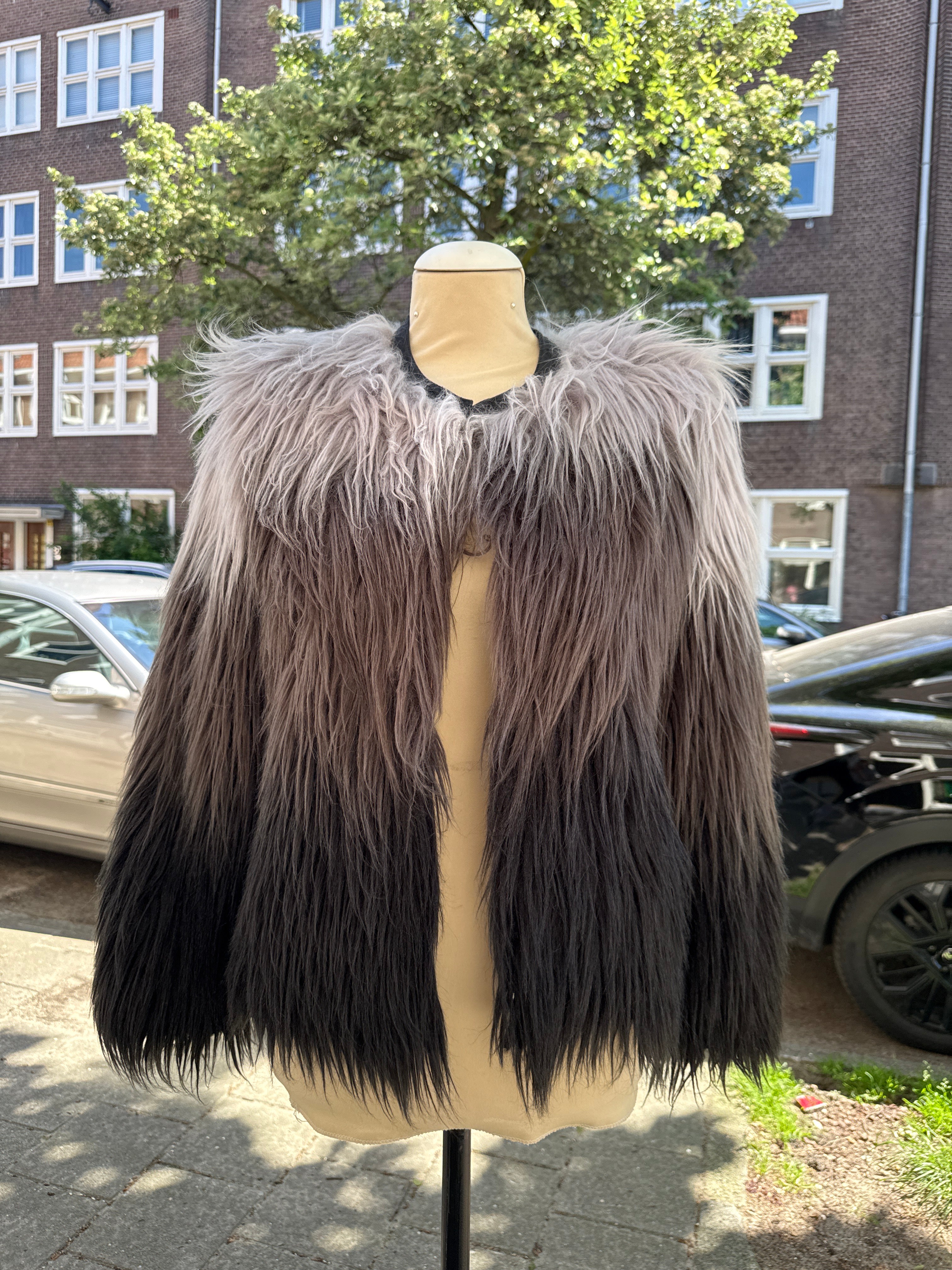 Faux Furr jas ombre effect maat S