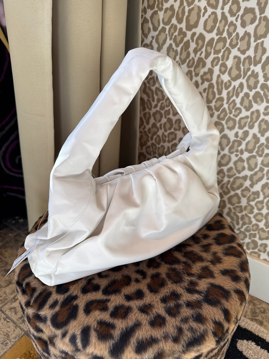 Faux leather tas