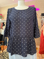 s’Oliver polkadot blouse maat M