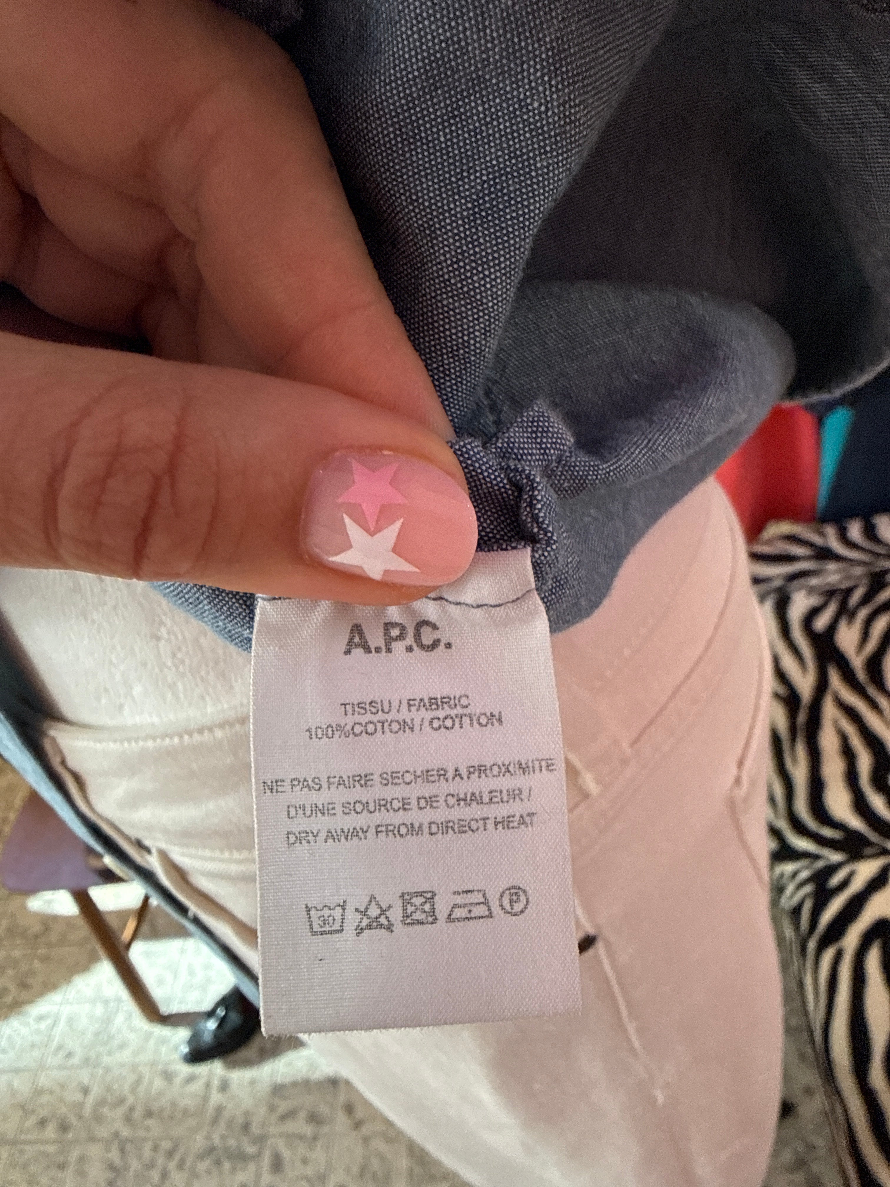 A.P.C blouse denim maat M