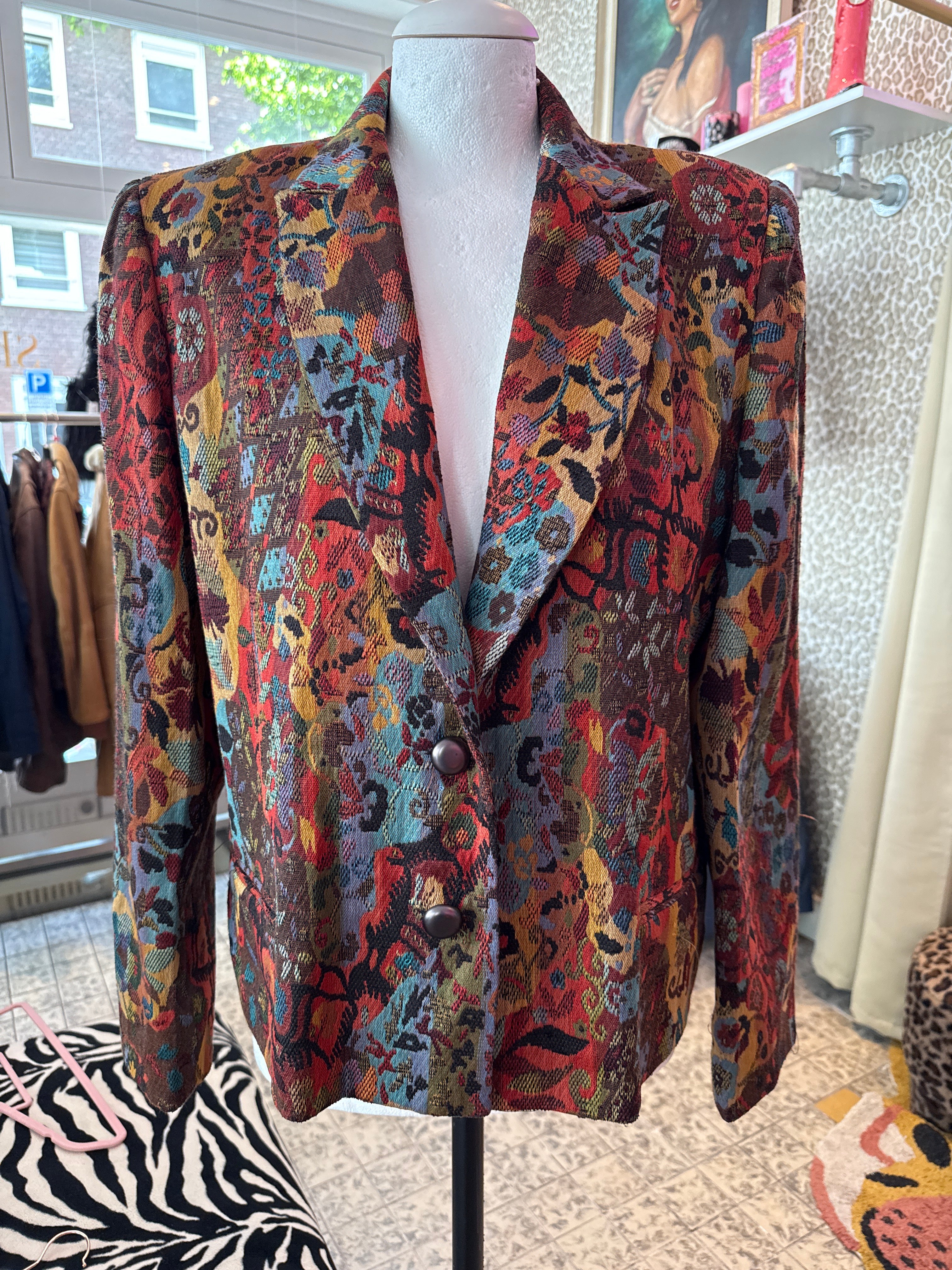 Vintage blazer maat L/XL