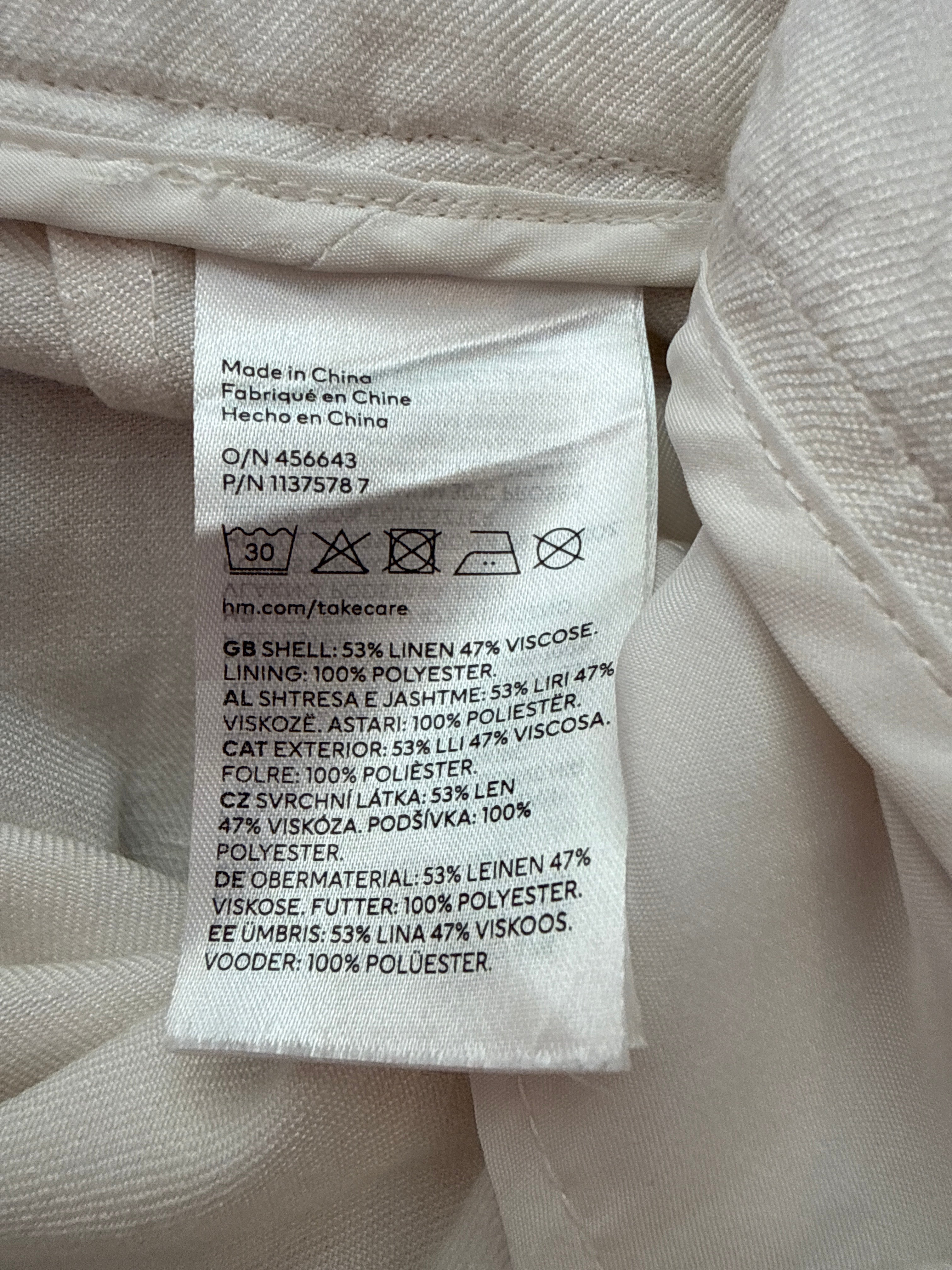 H&M broek maat S EU size 36