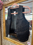 Gilet van leer maat M