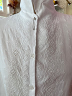 Vintage witte blouse maat L