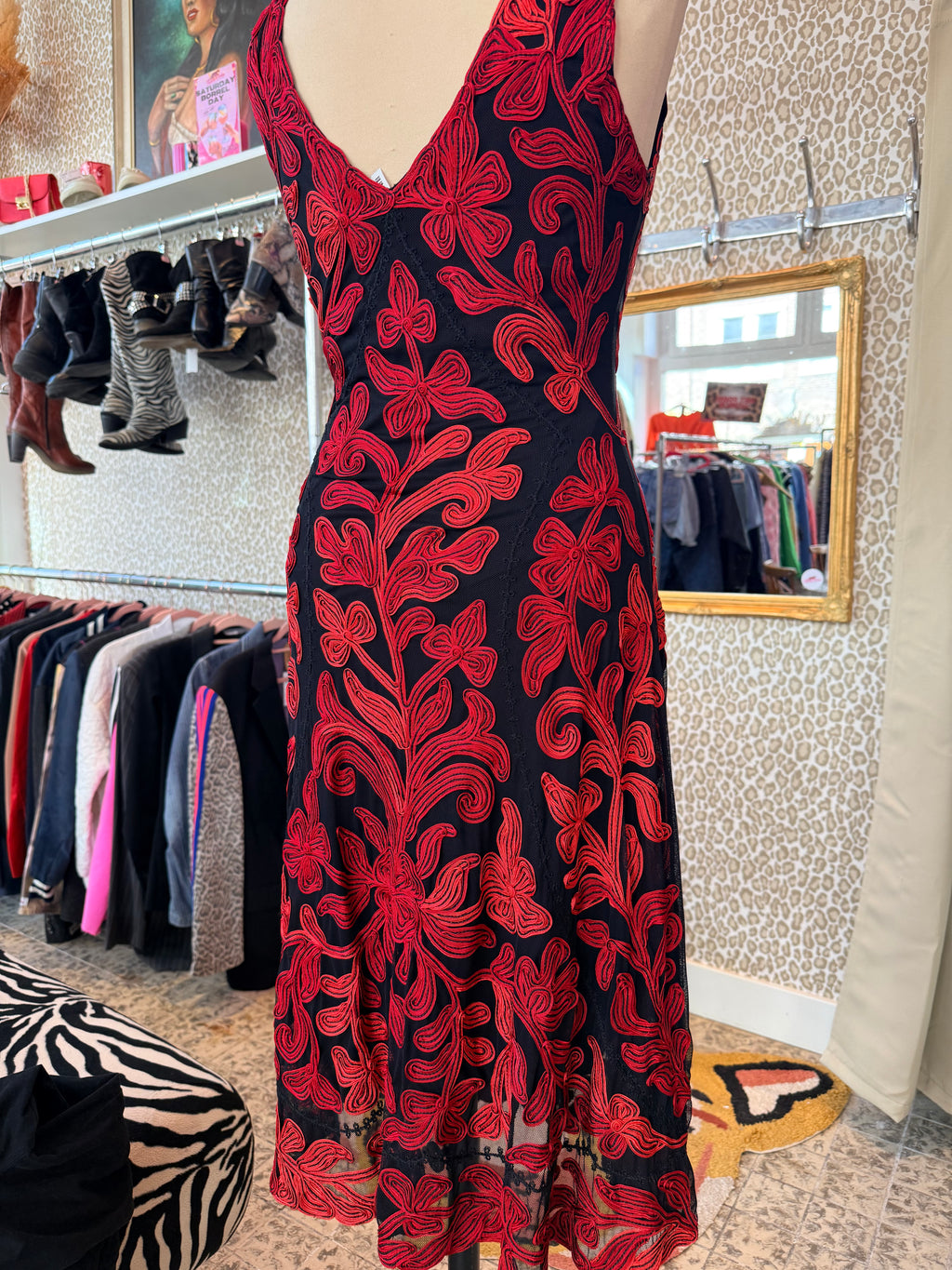 Vintage jurk maat M