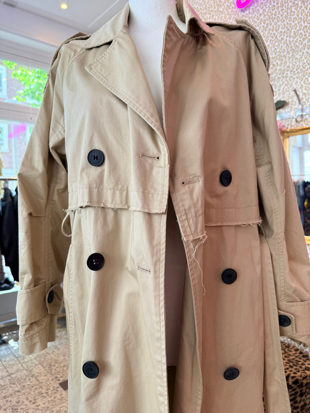 Trenchcoat ZARA oversized fit maat XS