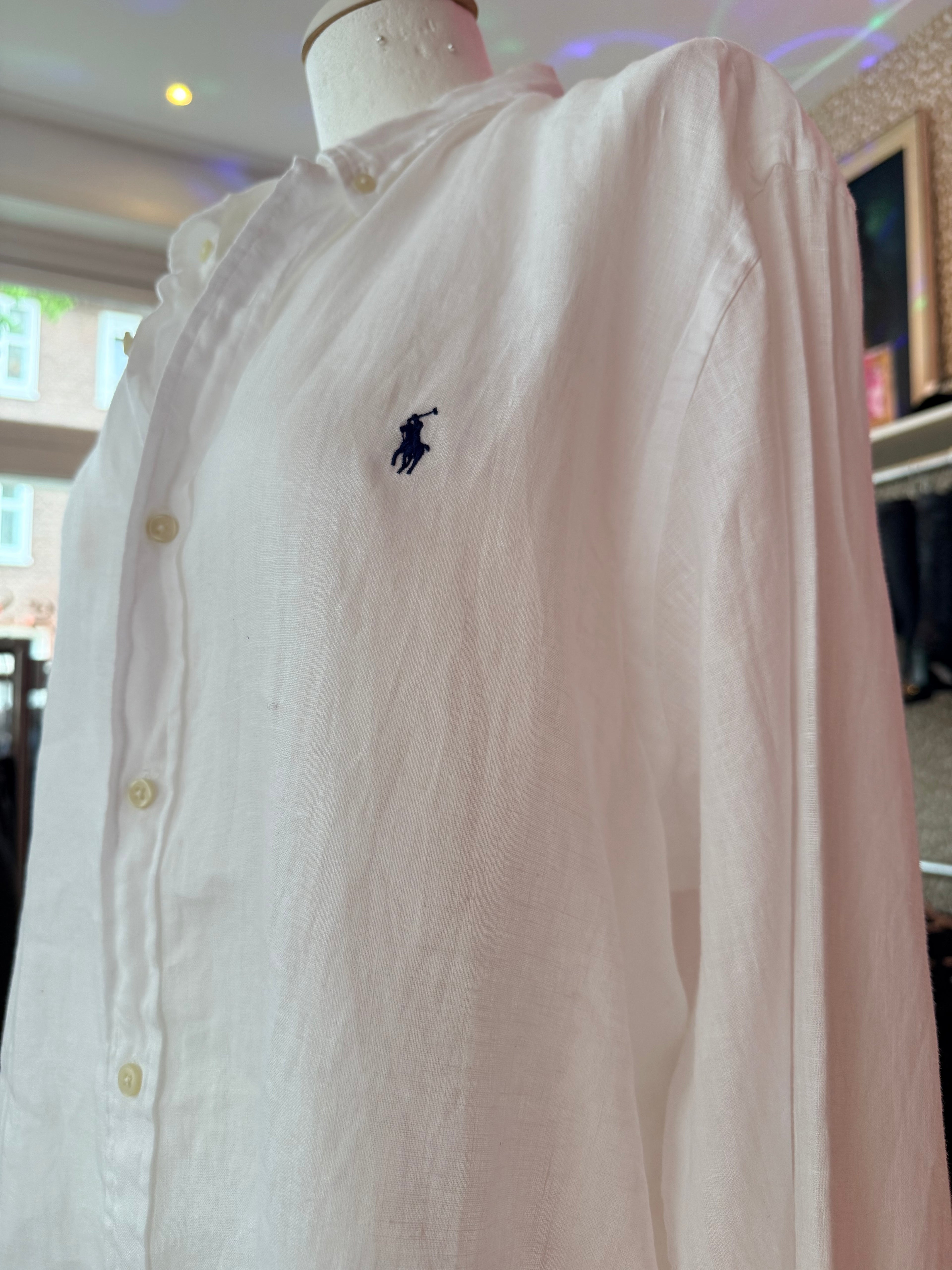 Ralph Lauren linnen overhemd maat XXL