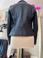 Massimo Dutti leather jacket maat S