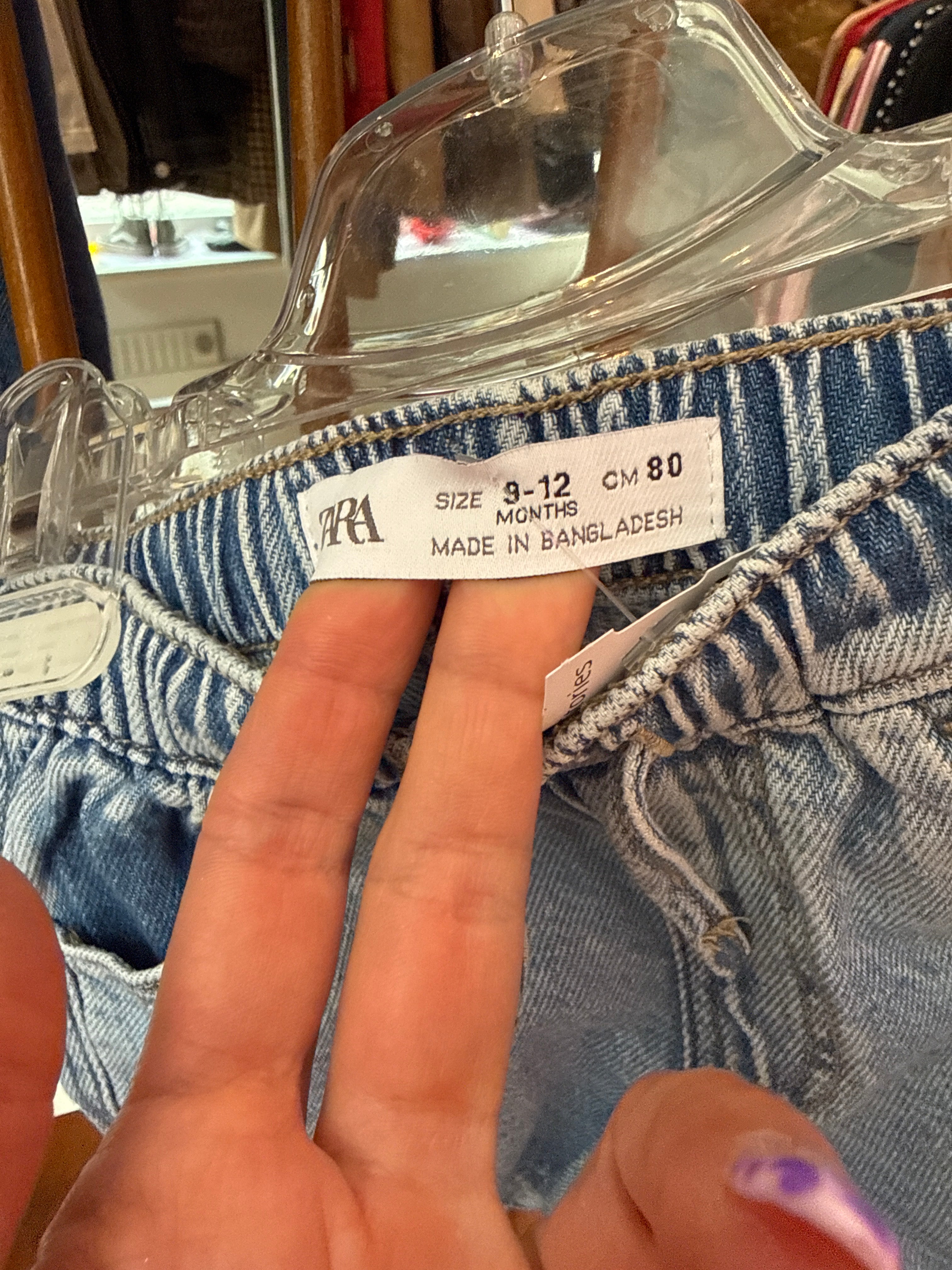 ZARA denim broek 0-1 jaar