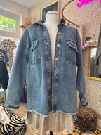 MANGO denim overhemd/jacket maat M