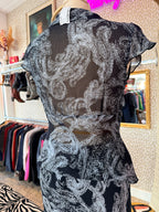 Vintage top en rok - set - maat S