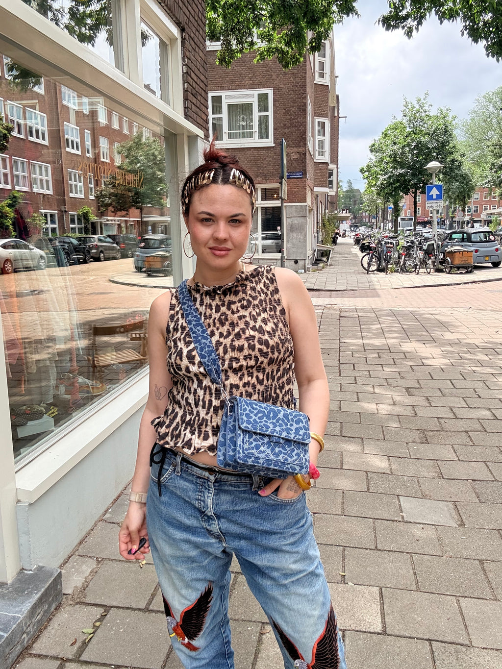Panterprint tas (nieuw)