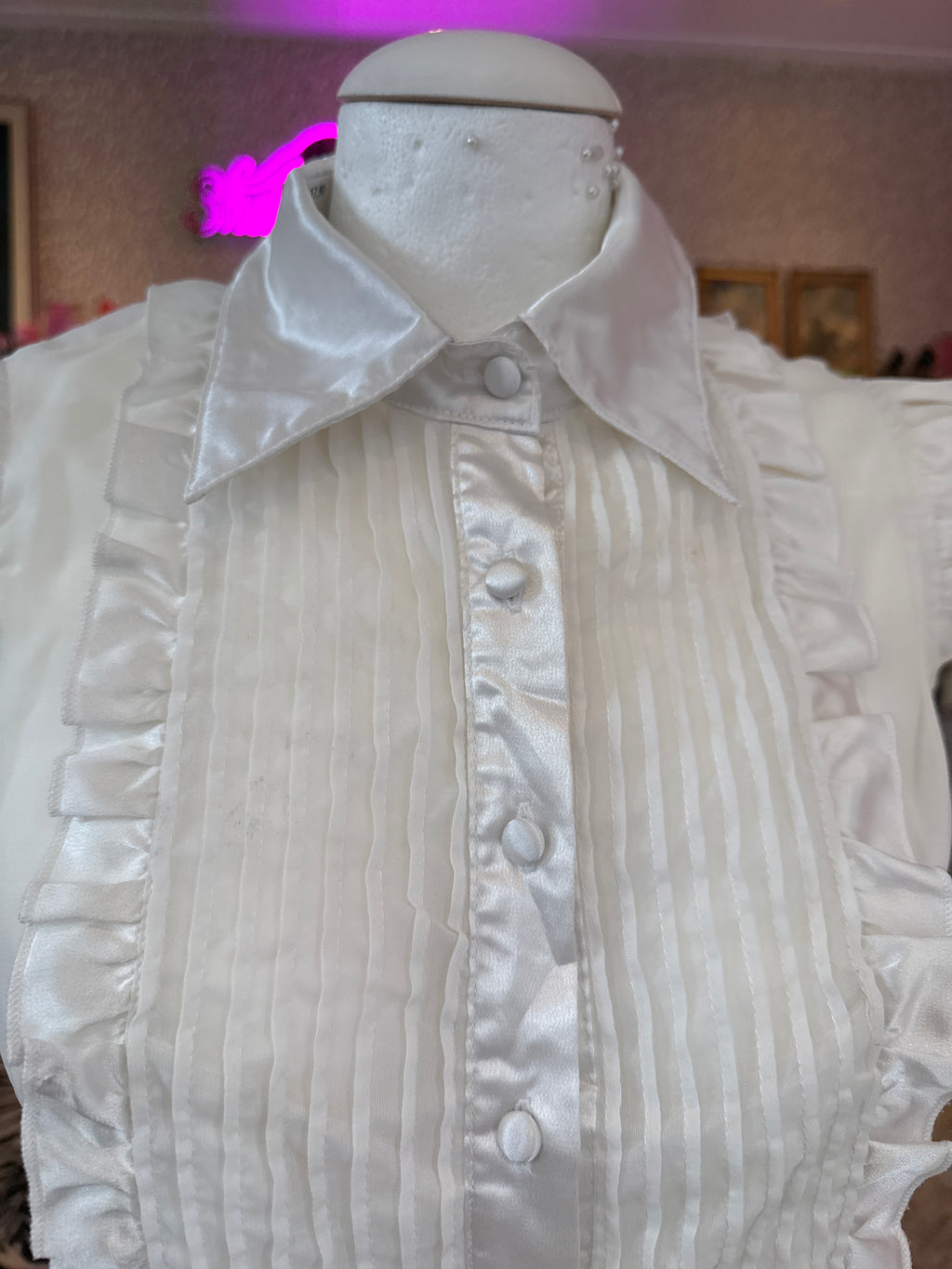 Kanten blouse maat S