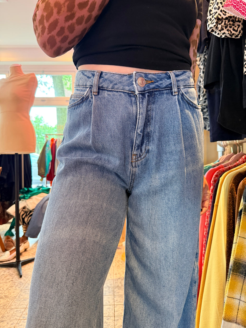 Baukjem jeans maat M