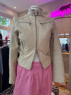 Leren jas / maat S/XS / vintage