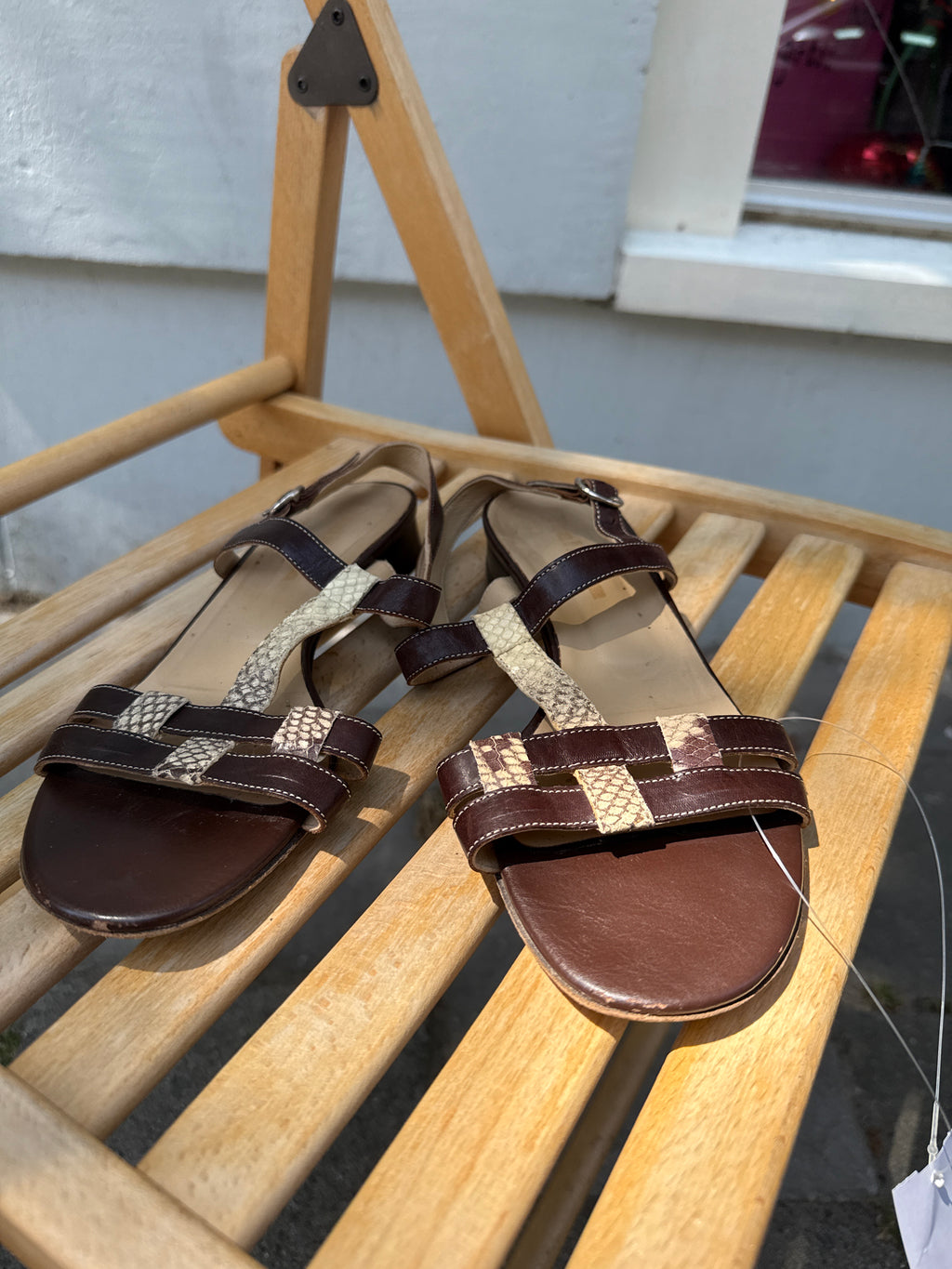 Paul Noyen leren sandalen maat 37