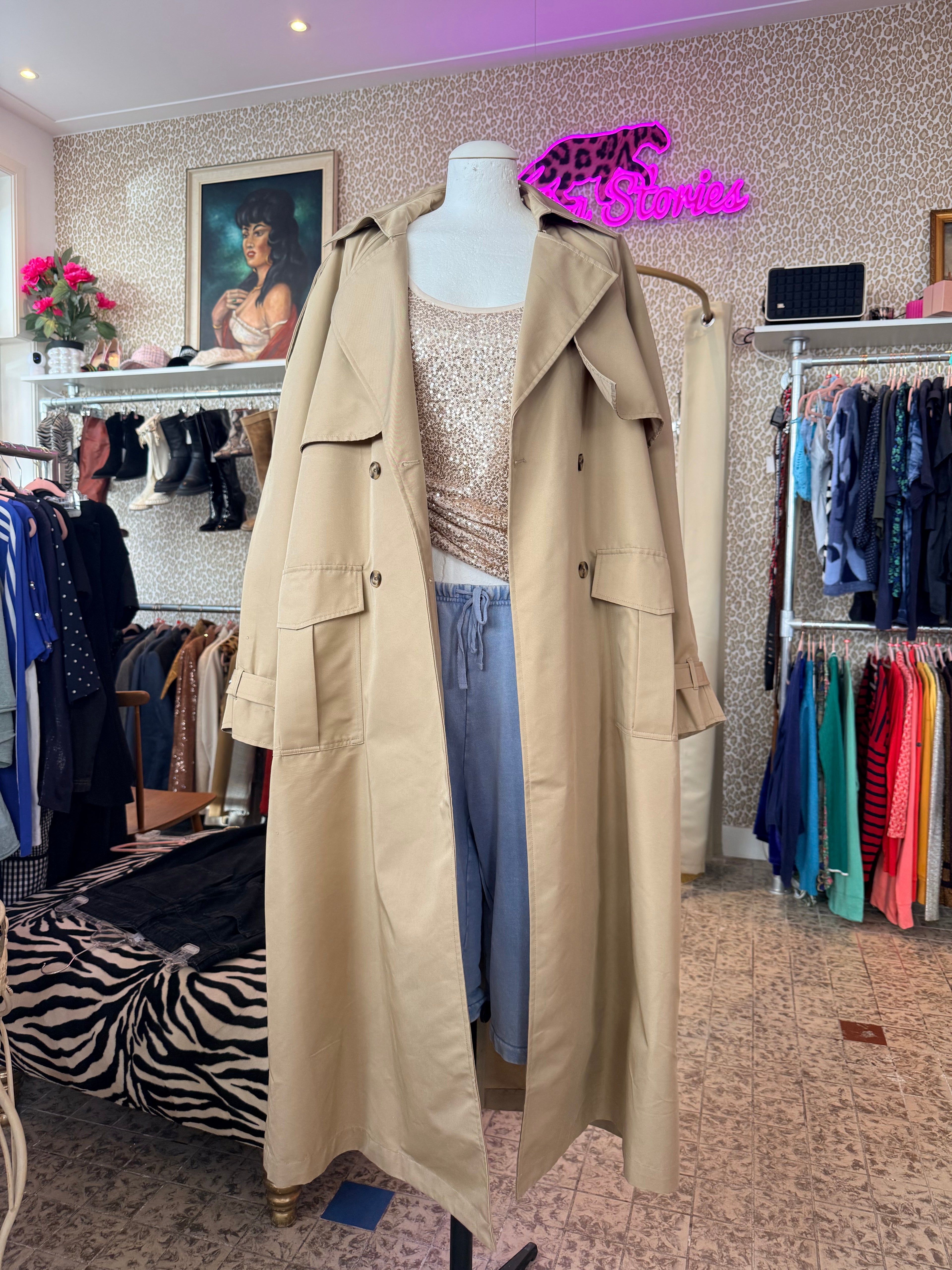 Shoeby trenchcoat / nieuw met prijskaartje / one size