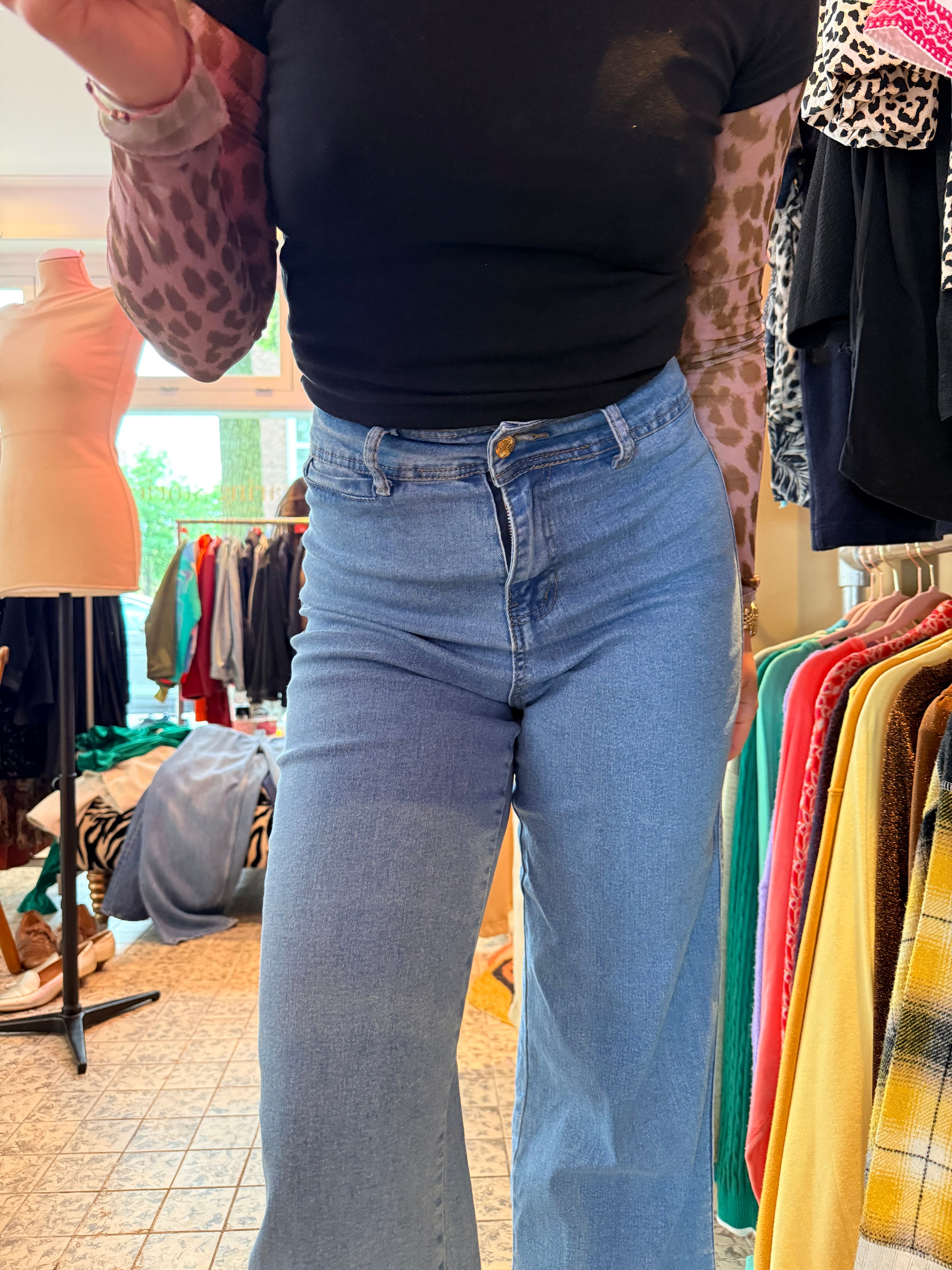 Straight leg jeans maat S (stretch)