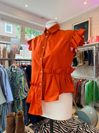 Upcycle shirt / made by Sharon / handmade / maat S/M / exclusief stropdas